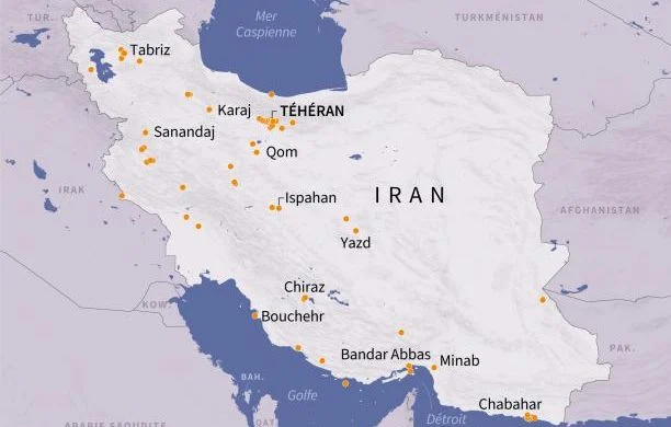 Quels sont les lieux touchés par les frappes au Moyen-Orient ?