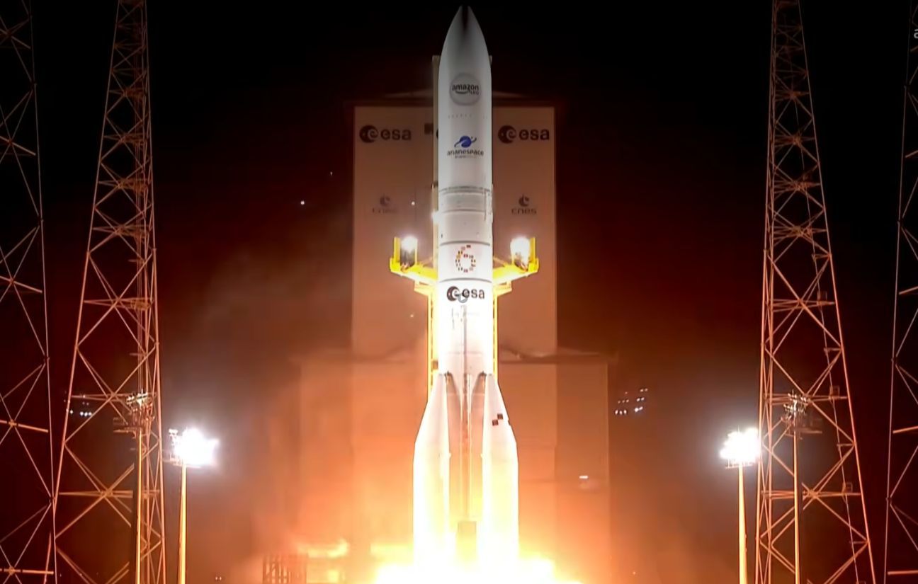 Lancement réussi pour Ariane 6, qui emporte de nouveau 32 satellites Amazon