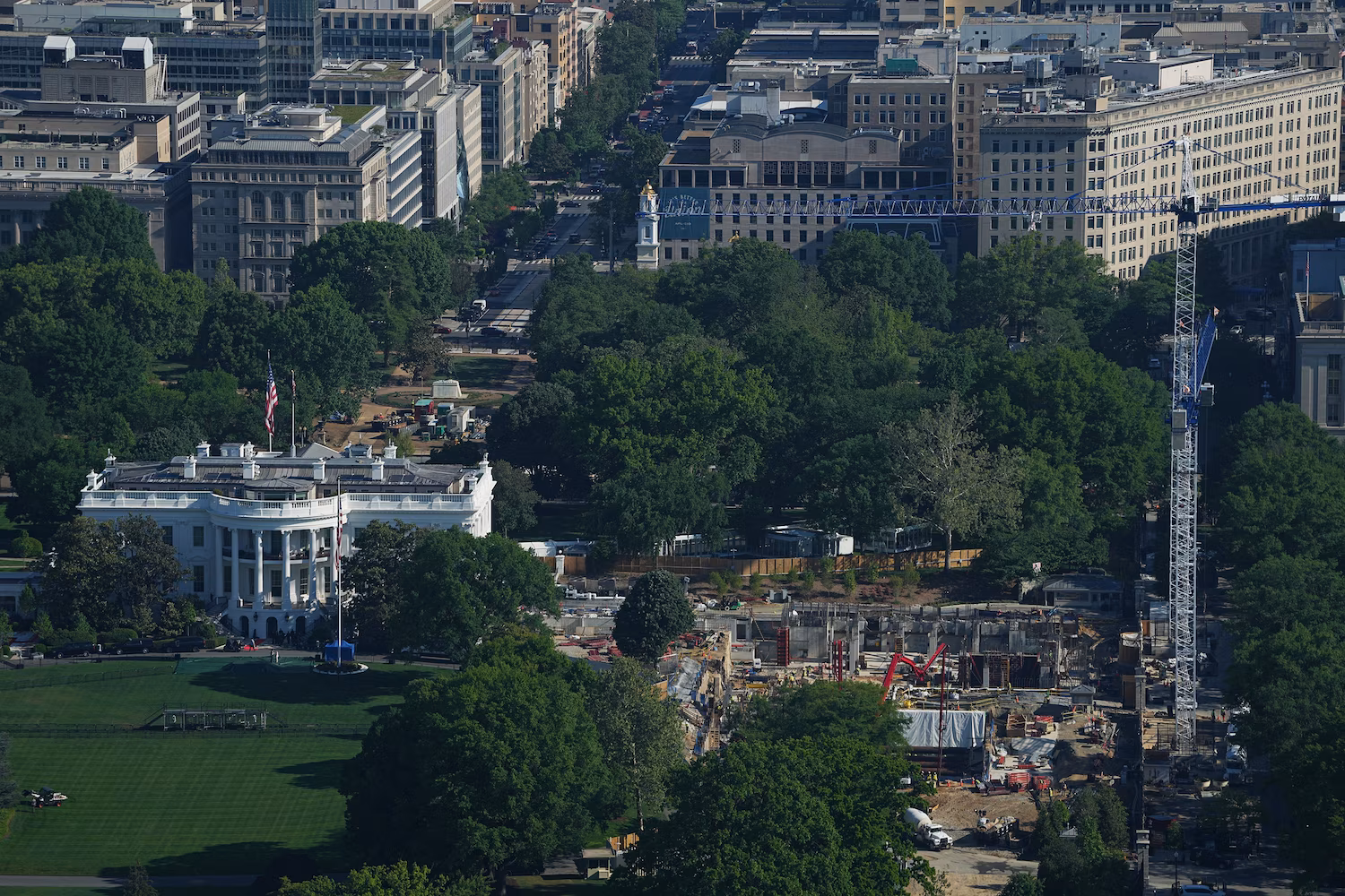 Republicans aim to secure $1 billion for security-related aspects of White House ballroom construction project