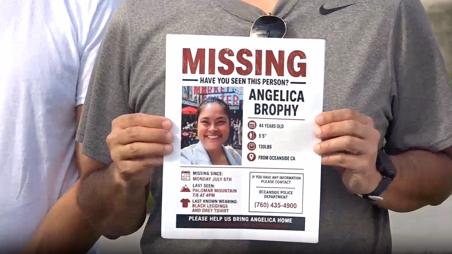 Volunteers and first responders search California woods for missing mother