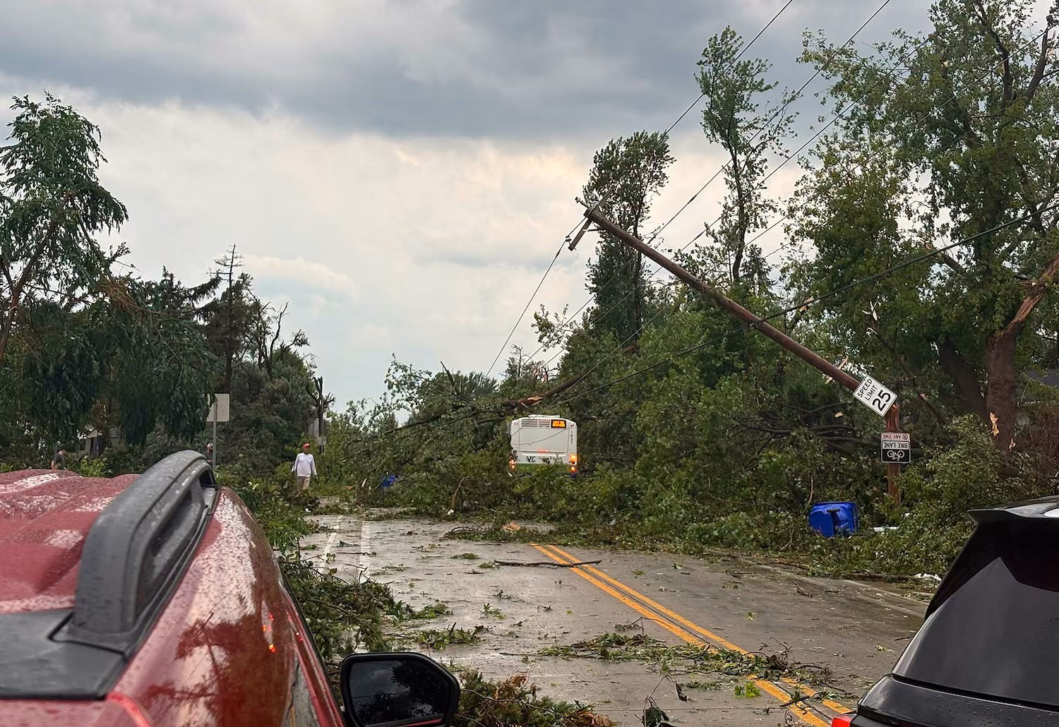 Destructive tornado touches down near Appleton, Wisconsin, leaving trail of damage