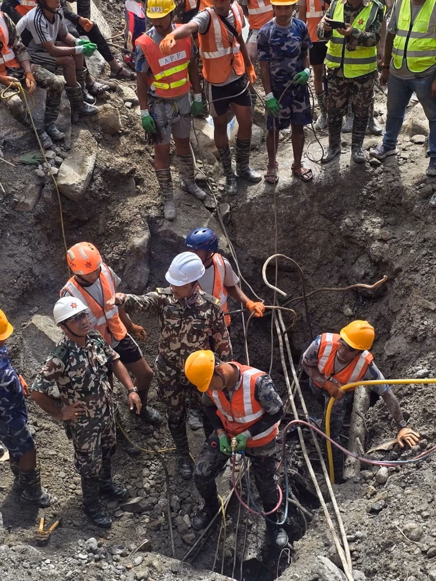 Two rescued alive from tunnel after deadly Nepal-Tibet flash flood