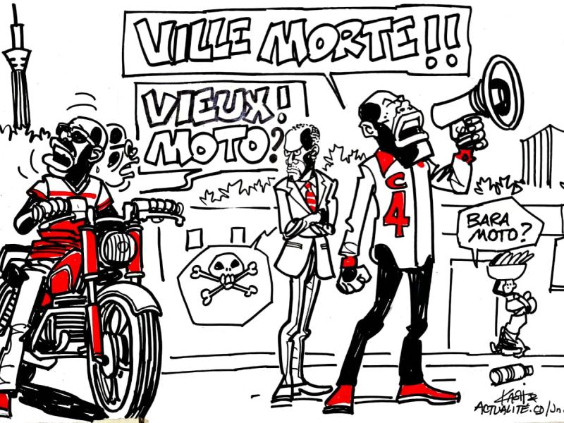 Caricature : ville morte pour les uns, ville vivante pour les autres... qui dit vrai ?