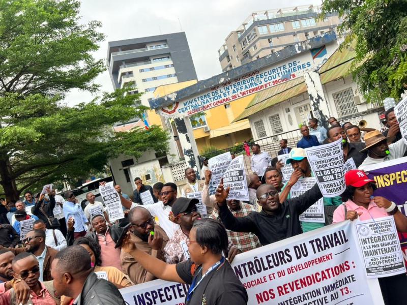 RDC : les inspecteurs et contrôleurs du travail réclament leur intégration à la paie régulière