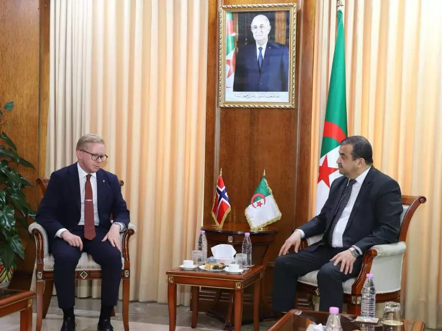 Arkab reçoit le vice-ministre norvégien de l’Energie