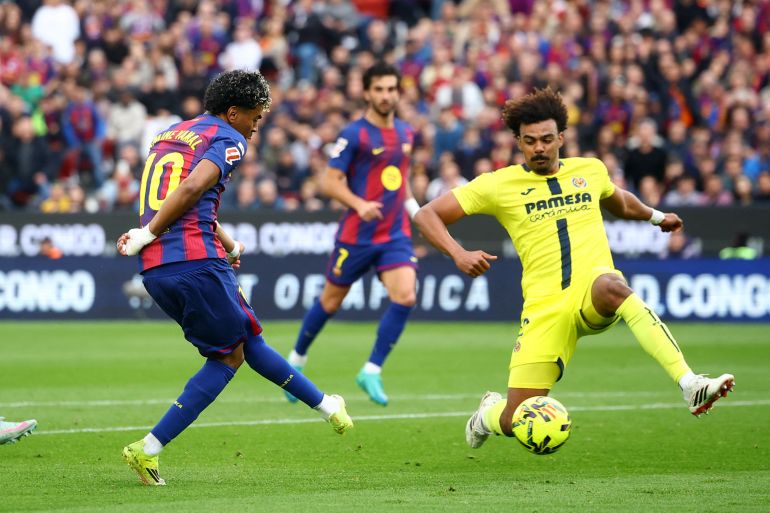 Lamine Yamal hits hat-trick as Barcelona beat Villarreal 4-1 in La Liga