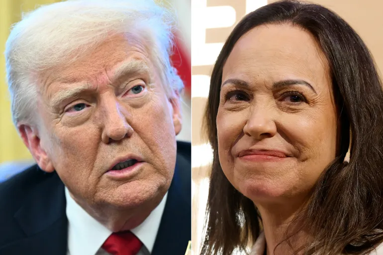 ‘No regrets’: Venezuela’s Machado defends giving Nobel medal to Trump