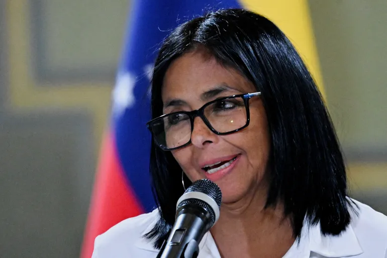 Venezuela’s Delcy Rodriguez heads to The Hague for land dispute case