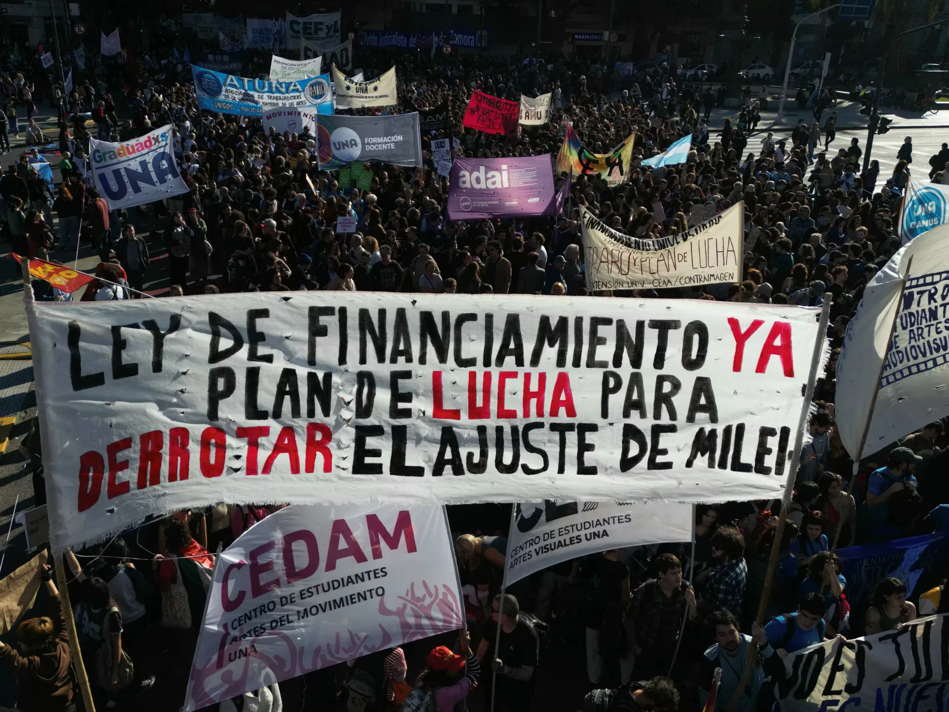 Photos: Tens of thousands protest in Argentina over Milei university cuts