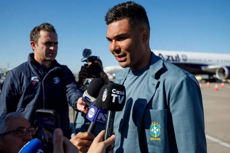 ‘We aren’t the big favourites,’ Brazil’s Casemiro says