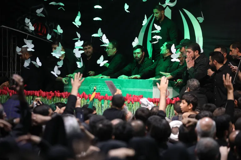 What is the religious and political messaging behind Khamenei’s funeral?