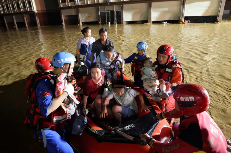 At least 16 people buried following landslide in China