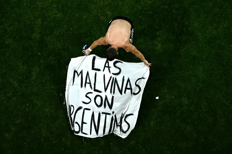 FIFA to probe Argentina’s Falklands banner display at World Cup semifinal