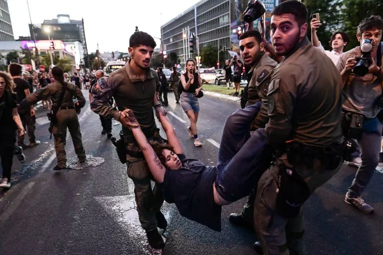 Israel arrests nine at Tel Aviv protest against West Bank settler violence