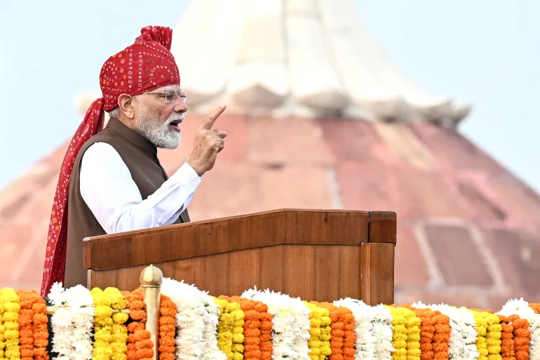 Indian PM Modi warns about left-wing activists in Independence Day speech