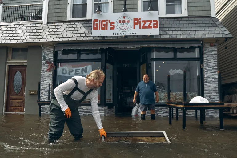 Powerful storm floods US Northeast, causes power outages
