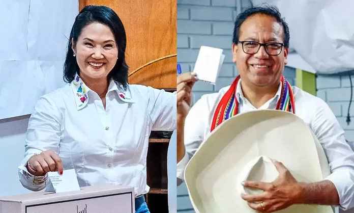 Keiko Fujimori y Roberto Sánchez: Así va el conteo de la ONPE