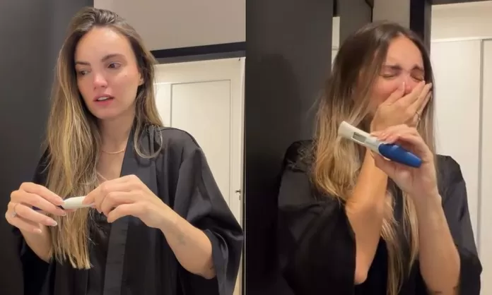 Carol Reali rompió en llanto tras enterarse de su embarazo
