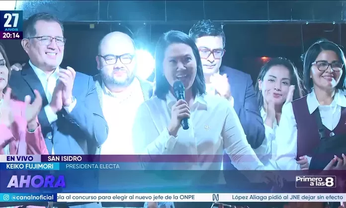 Keiko Fujimori: Vamos a tener un gobierno, sin importar el color político