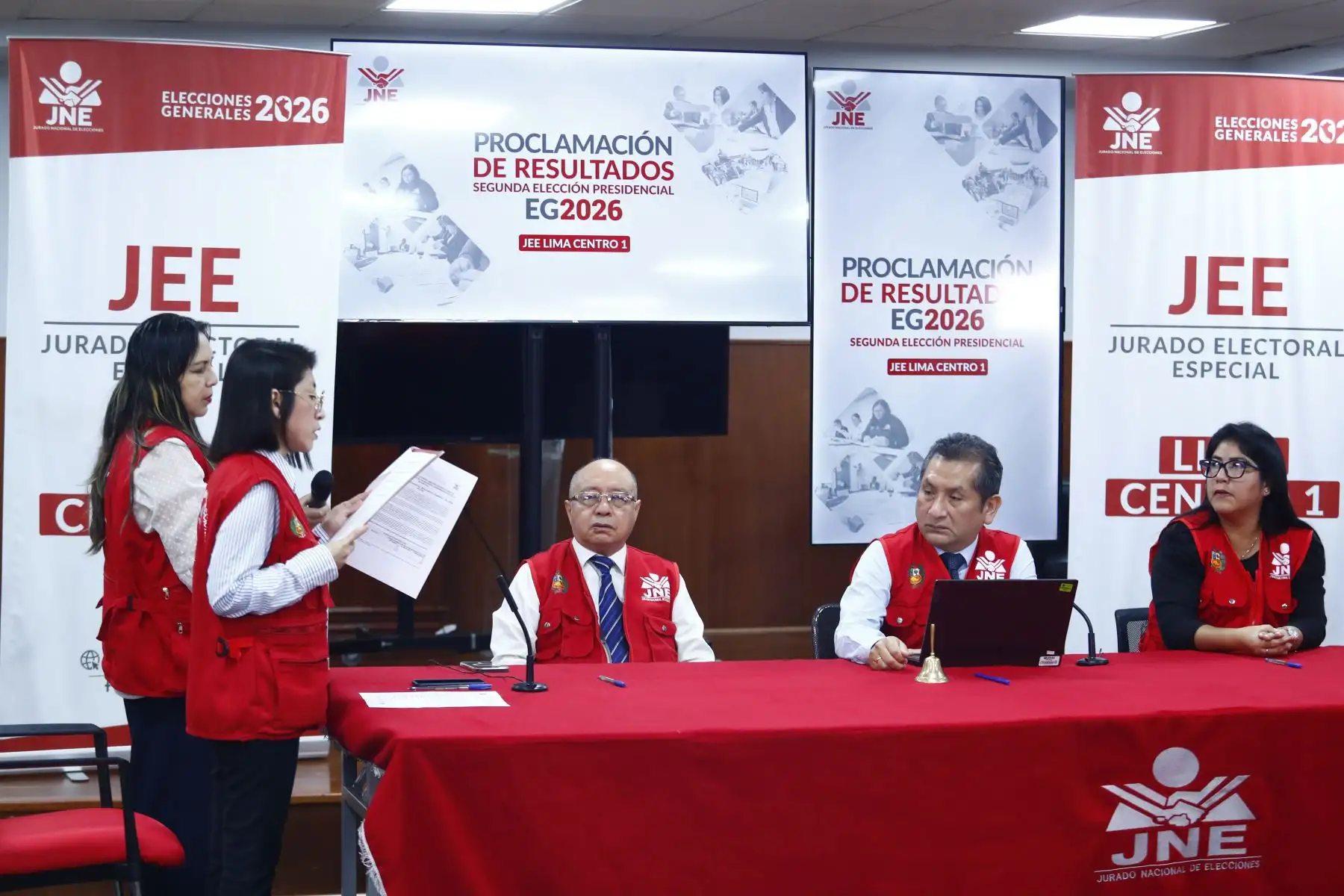 Elecciones 2026: JEE Lima Centro 1 proclama resultado de segunda vuelta en su jurisdicción