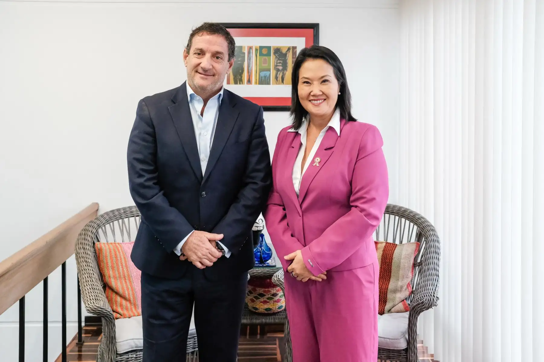 Keiko Fujimori dialogó con Renzo Reggiardo sobre la problemática que enfrenta Lima