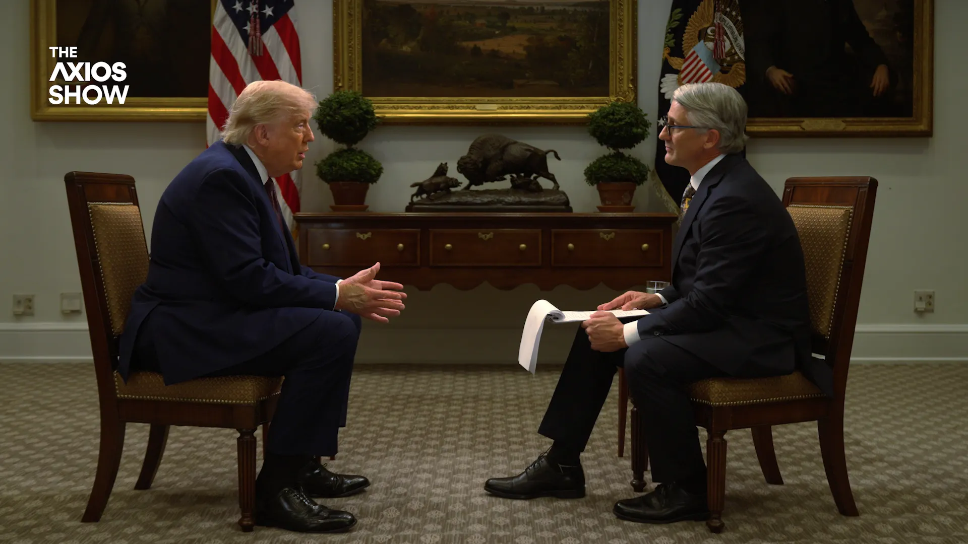 Trump discusses power and second term in Axios interview