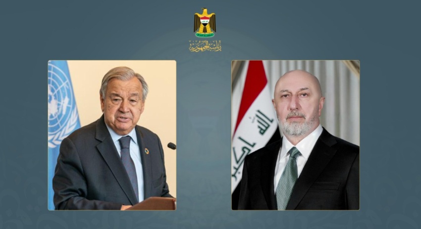 رئيس الجمهورية يتلقى رسالة تهنئة من الأمين العام للأمم المتحدة » وكالة بغداد اليوم الاخبارية