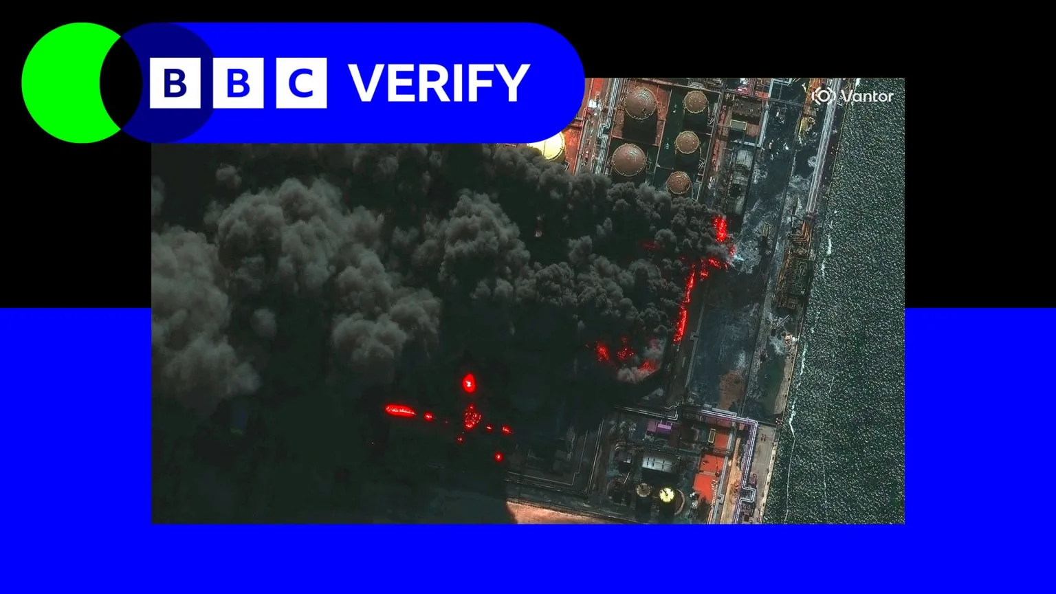 Huge fires at Russian oil facilities following Ukraine strikes, satellite images show