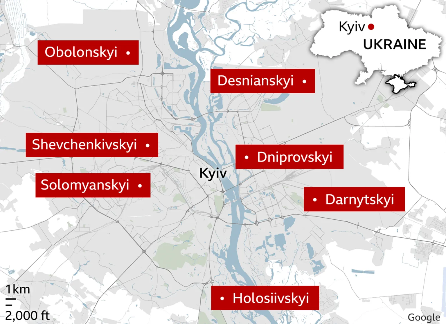 At least six killed in Kyiv as gunman opens fire and takes hostages