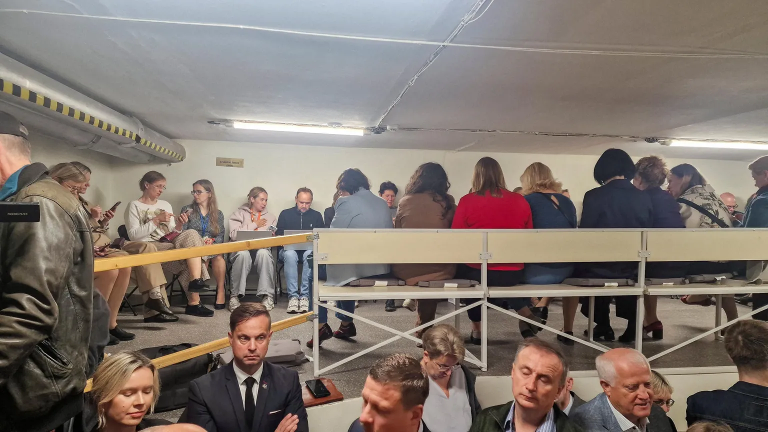Lithuania's leaders take shelter during drone air alert