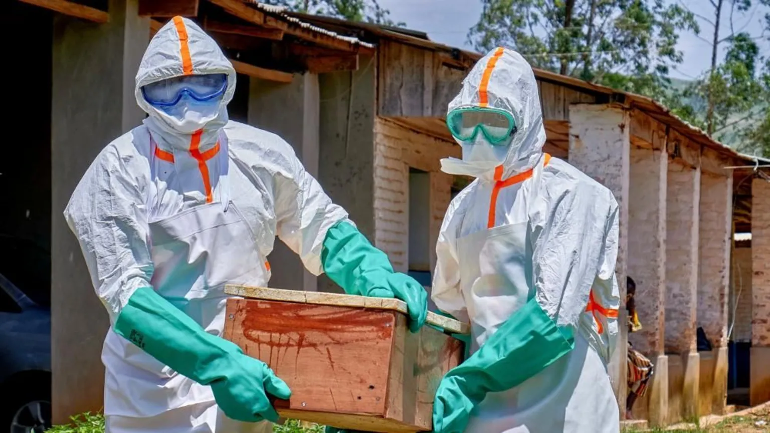 Police fire shots in air to disperse angry crowds at DR Congo Ebola treatment centre