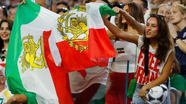 Iranian dissidents and supporters clash at World Cup match in LA
