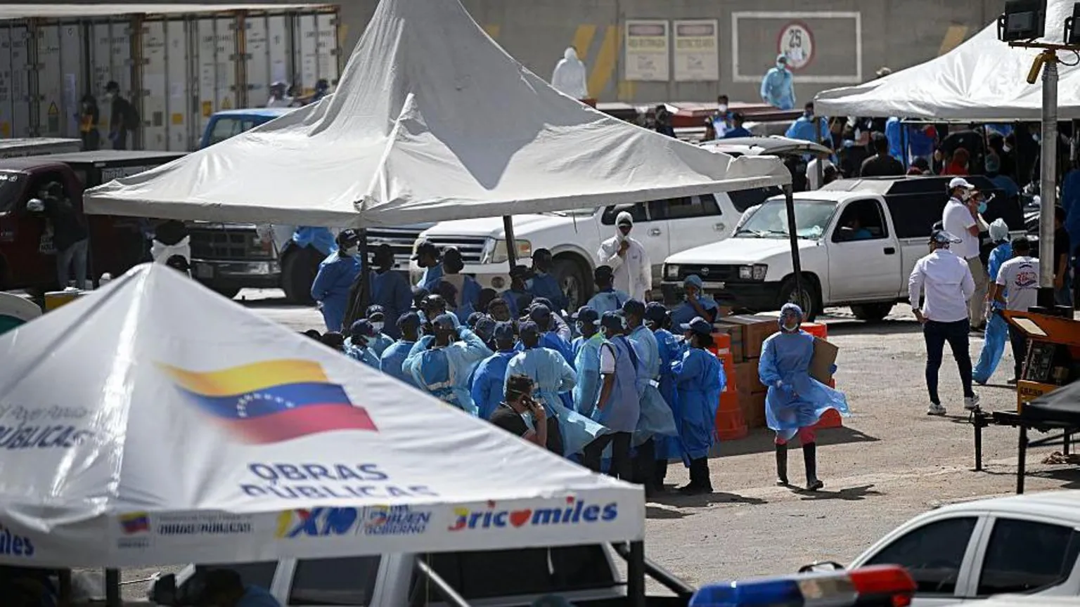 Anguished families left to identify Venezuela quake victims at makeshift morgue