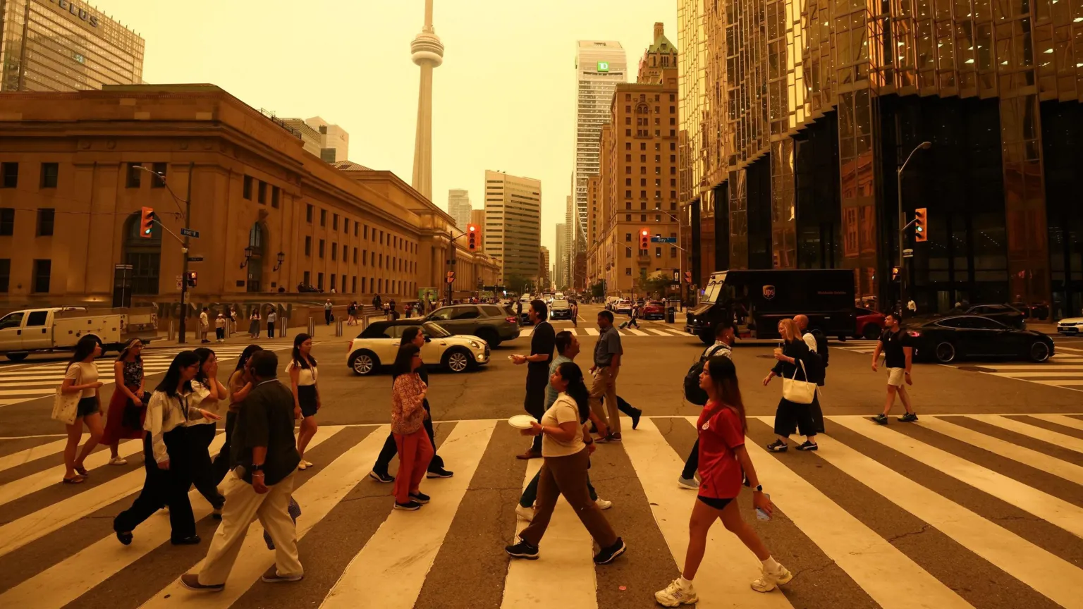 How bad are Canadian and US wildfires, and what is the air quality risk?