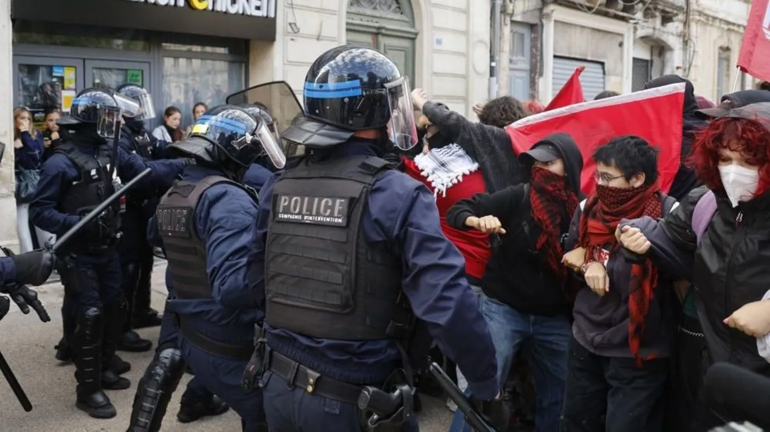 Riot police clash with students as education protests rage in France