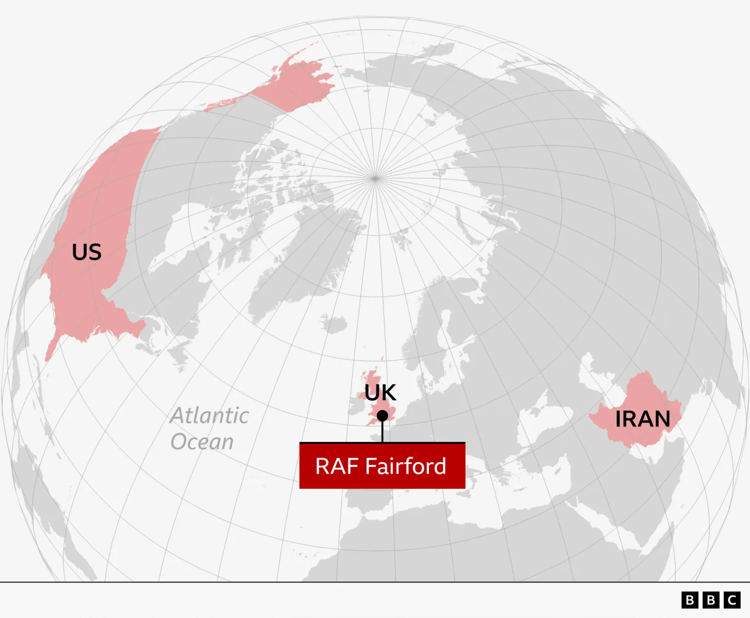Trump says 'threat' led US to pull bombers from RAF Fairford