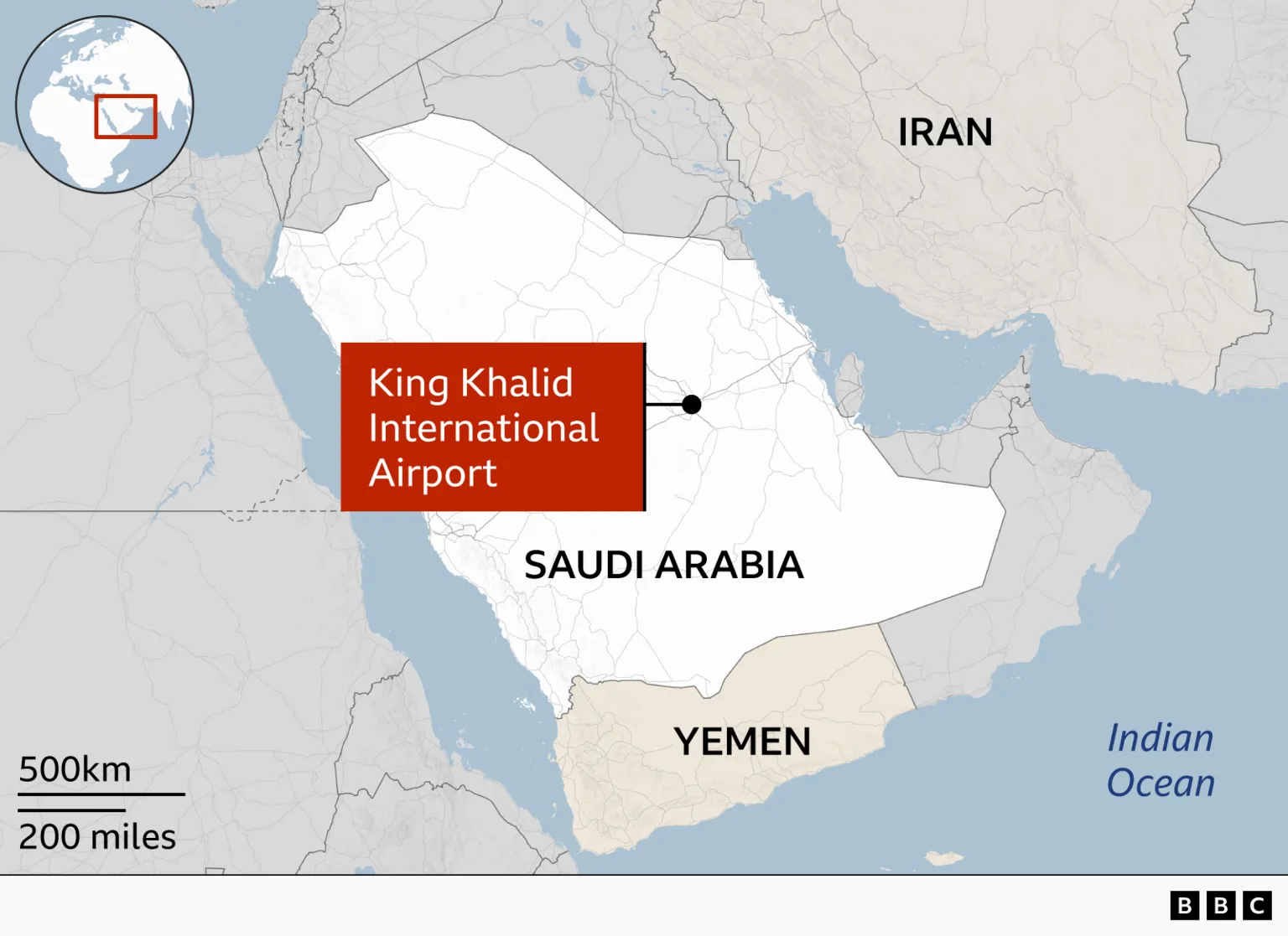Saudi capital airport hit by second Houthi strike in two days