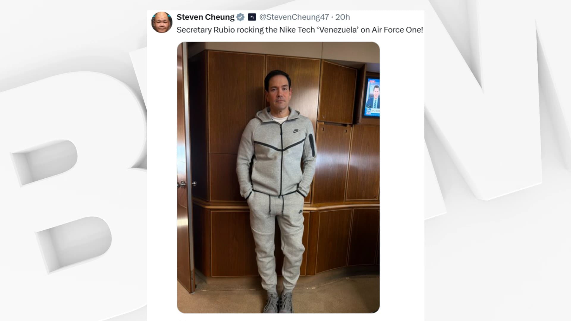 "C'est lui qui m'a copié": Marco Rubio nie s'être inspiré du survêtement gris porté par Nicolas Maduro lors de sa capture