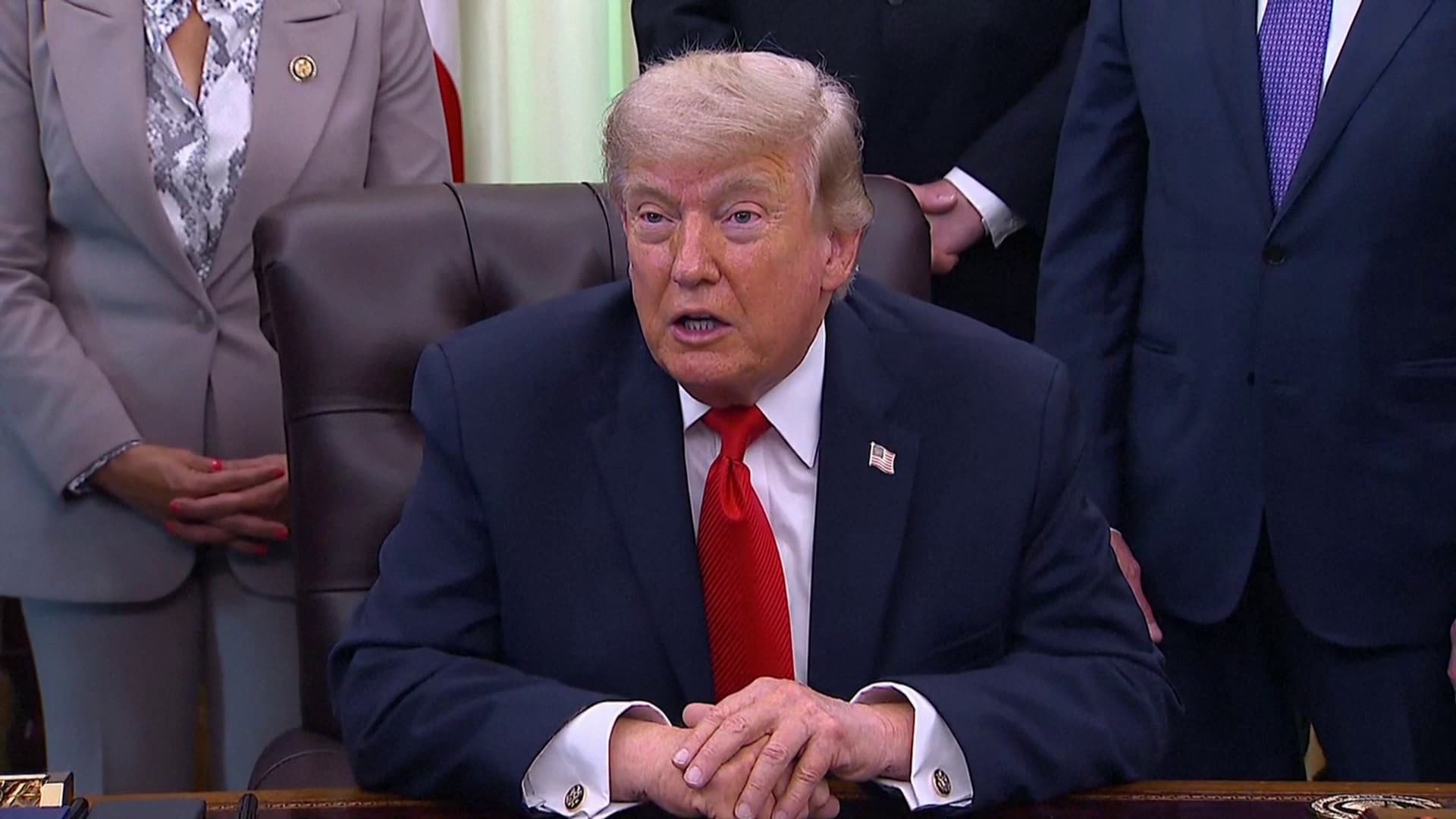 Guerre en iran donald trump affirme que le guide supreme iranien mojtaba khamenei a valide l accord avec les etats unis AN