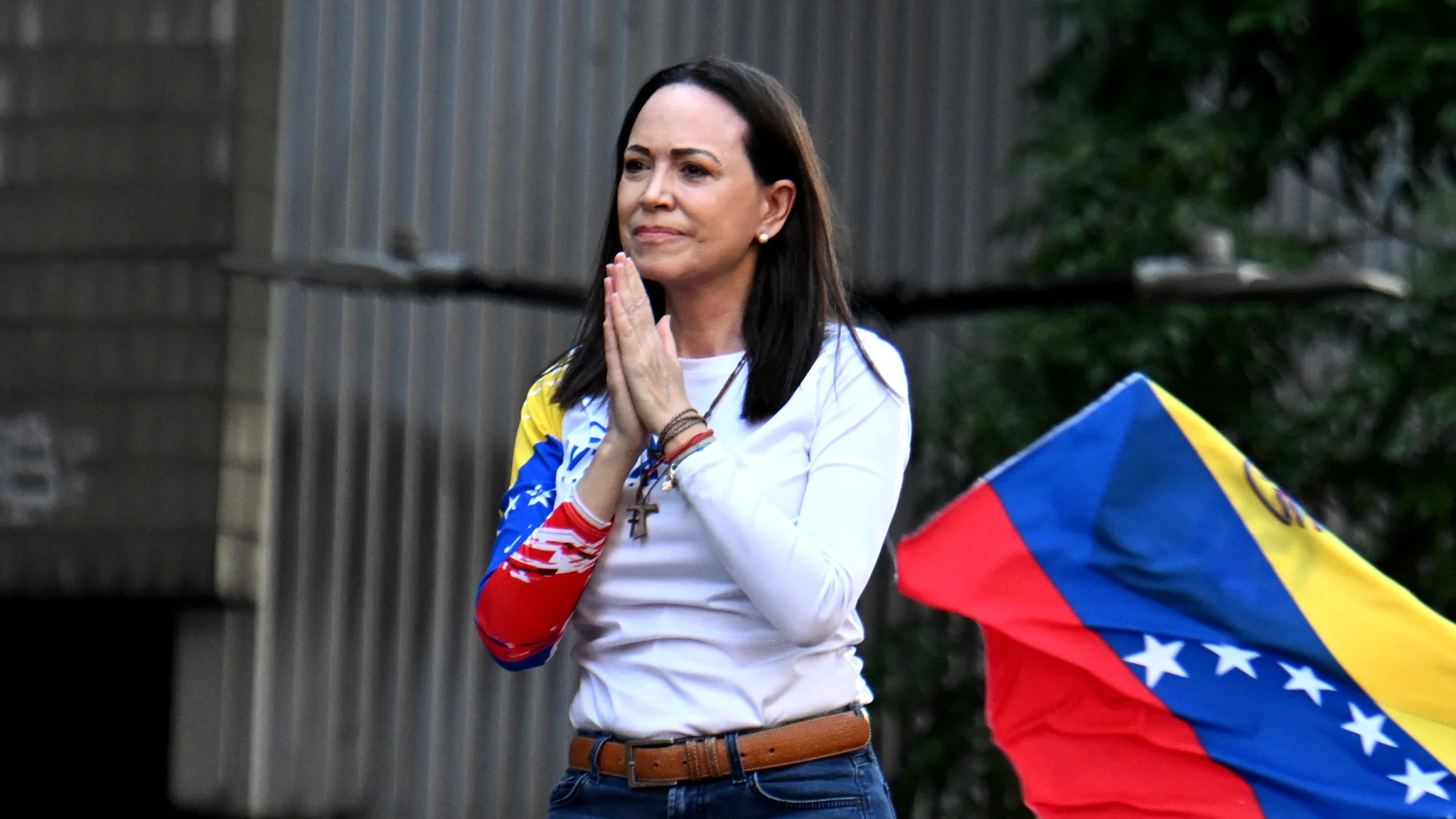 Marina Corina Machado, cheffe de l'opposition et prix Nobel, empêchée de rentrer au Venezuela