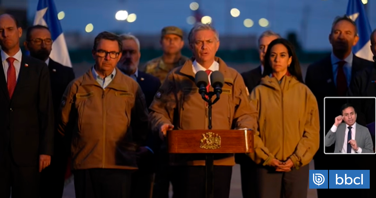 Presidente Kast anuncia en Arica dos proyectos de ley para reforzar control migratorio