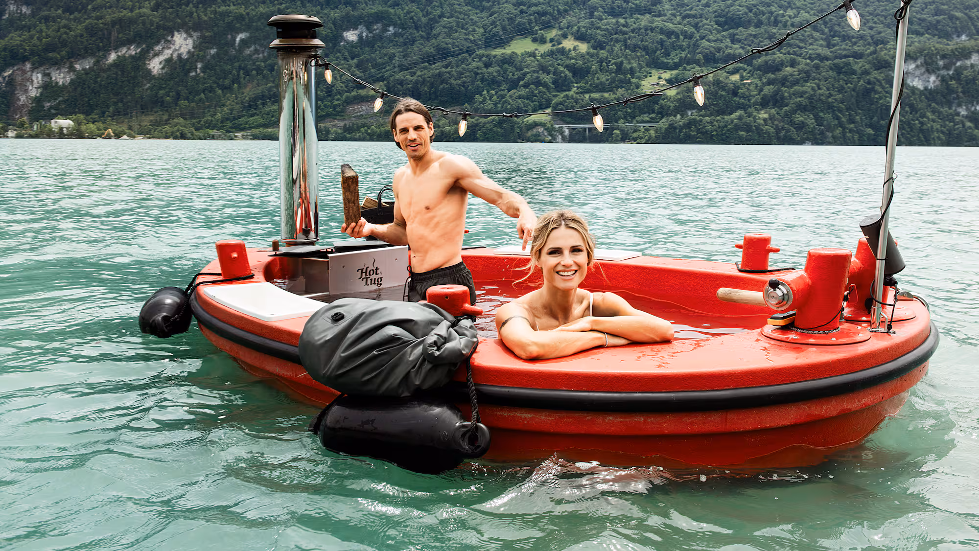 Michelle Hunziker und Yann Sommer erkunden Berner Oberland