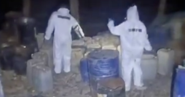 Video shows raid on hidden Mexican lab where officials seized over 5,000 pounds of meth