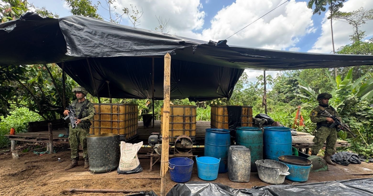 Colombian navy says it shut down 30 drug labs, seized 2 tons of cocaine