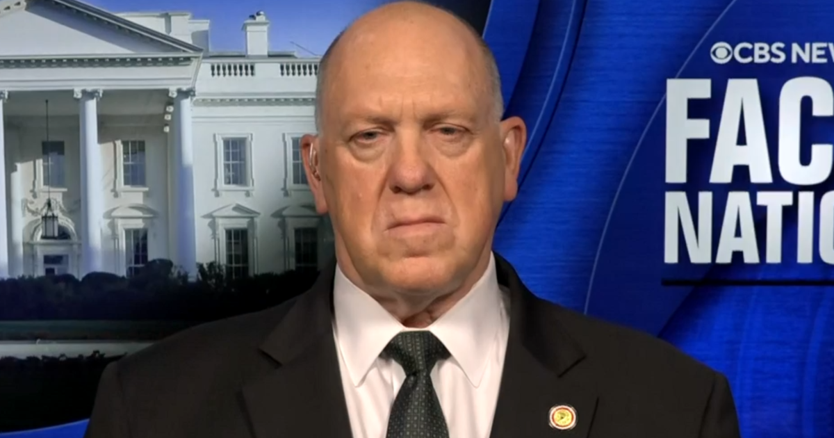 Tom Homan on Face the Nation with Margaret Brennan