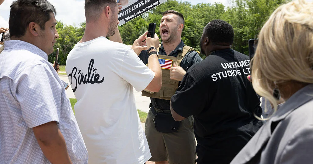 Far-right influencer arrested in Texas on charge of making terroristic threats
