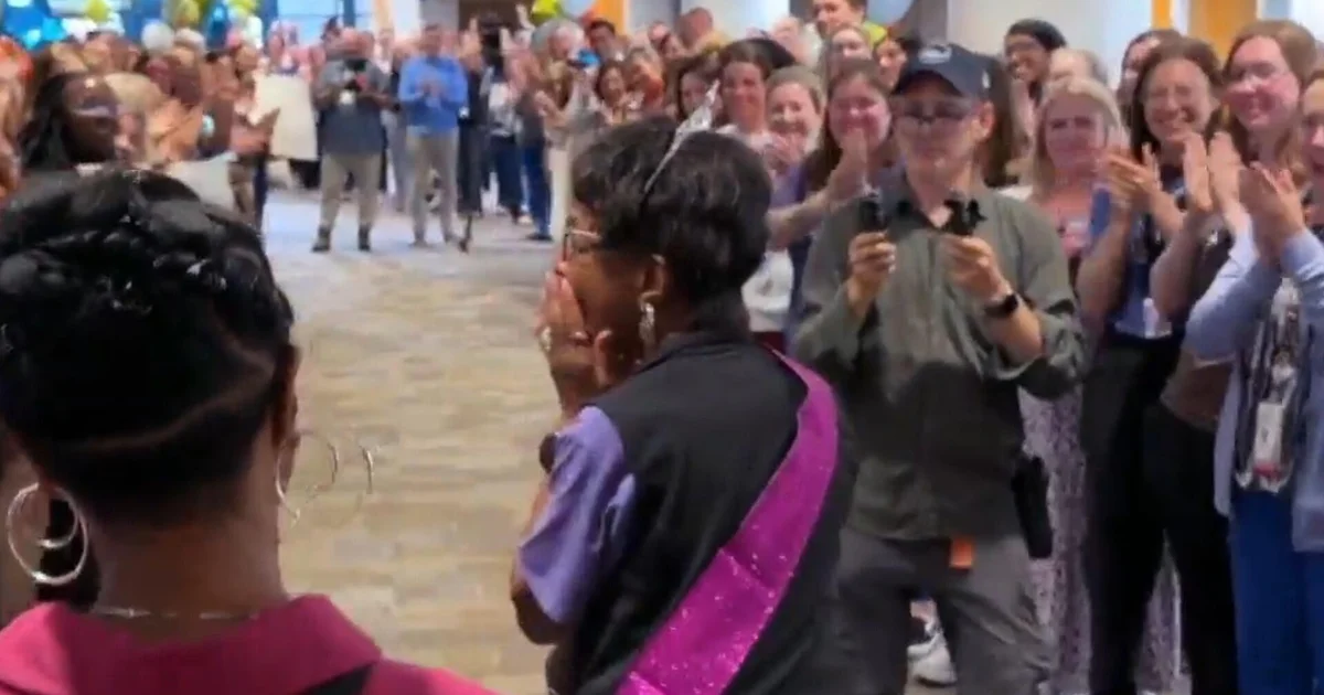Nurse who went above and beyond gets special send-off: "You're an angel"