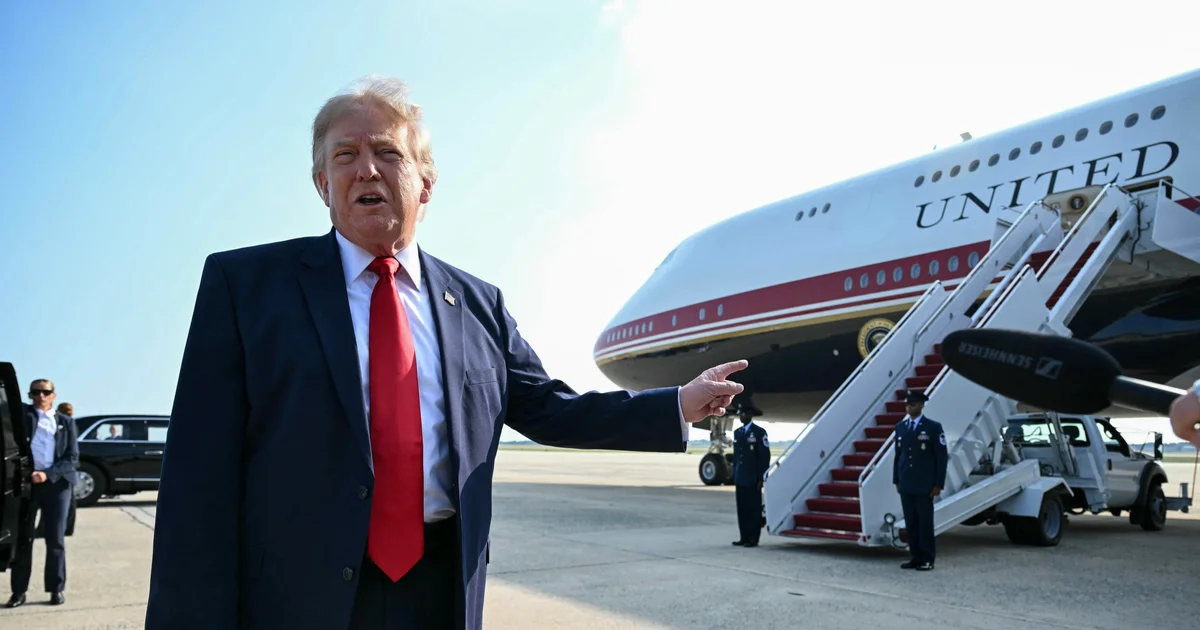 Trump takes first trip on Qatari-gifted Air Force One plane