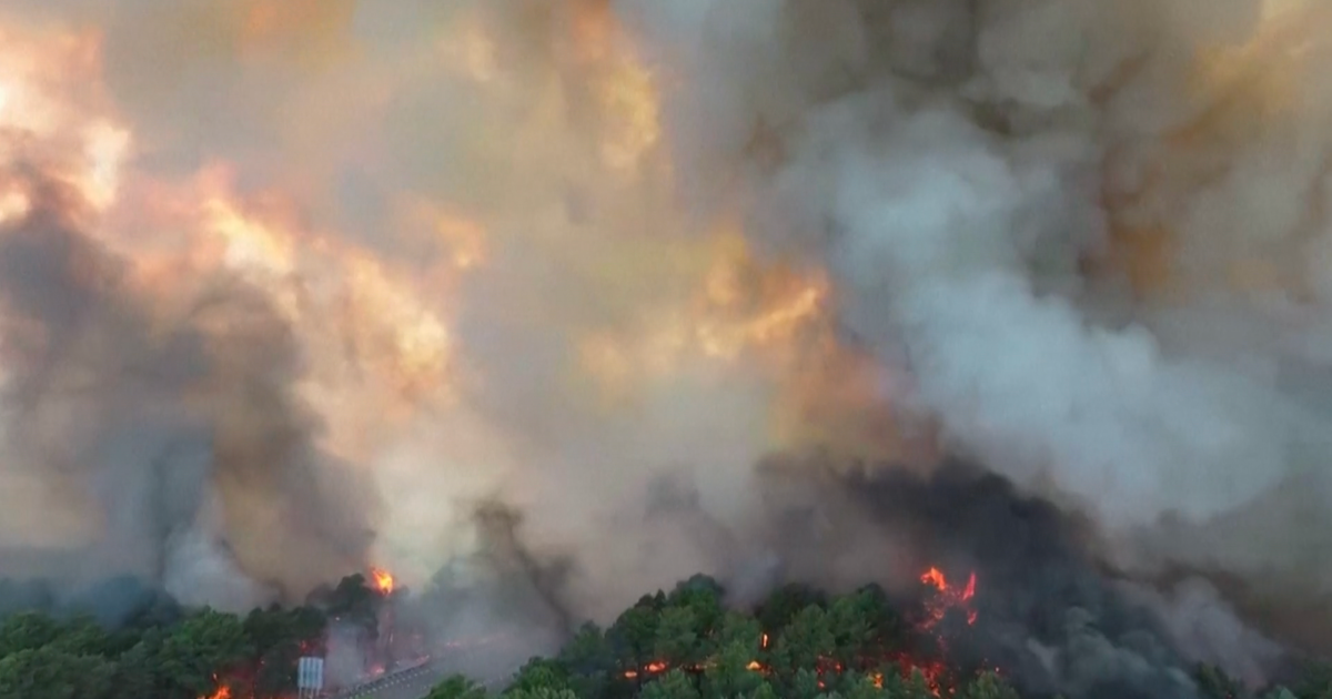 Wildfire of "exceptional scale" burning near Paris