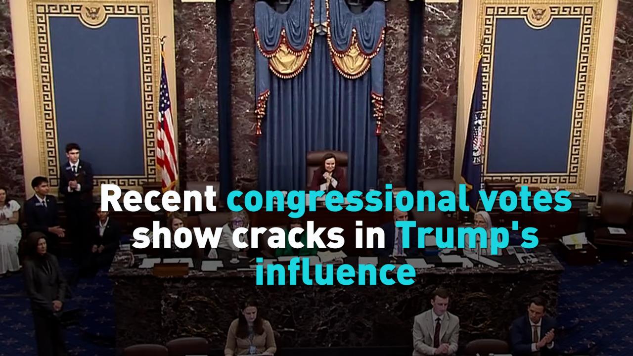 Recent congressional votes show cracks in Trump's influence